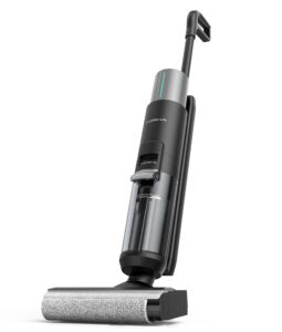 tosima h1 vacuum mop combo, cordless wet-dry vacuum cleaner, lightweight & long run time, great for sticky messes and pet hair, space-saving design, black