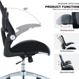 Luckyear Office Chair Ergonomic Desk Chair-400lbs Big and Tall Heavy Duty, Wide & Soft 3D Modeling Foam Cushion Home Office Desk Chair with Adjustable Seat Height, Executive Computer Task Chair