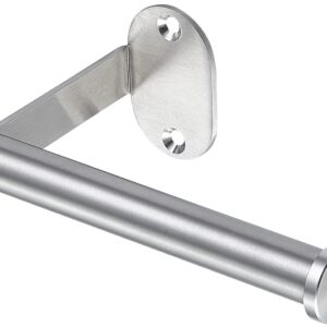 Vinobbi Modern Toilet Paper Holder for Bathroom, Wall-Mounted Stainless Steel 304 Satin Brushed