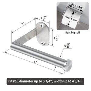 Vinobbi Modern Toilet Paper Holder for Bathroom, Wall-Mounted Stainless Steel 304 Satin Brushed