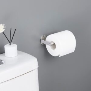 Vinobbi Modern Toilet Paper Holder for Bathroom, Wall-Mounted Stainless Steel 304 Satin Brushed