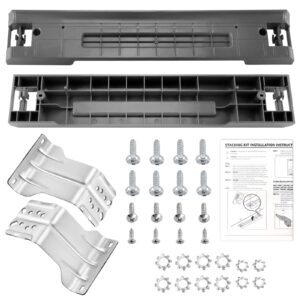 2024 upgraded skk-7a skk8k stacking kit fit for samsung washer & dryer 27 inch front load laundry by techecook - replace for skk-7a sk-5a sk-5axaa skk-8k skk8k