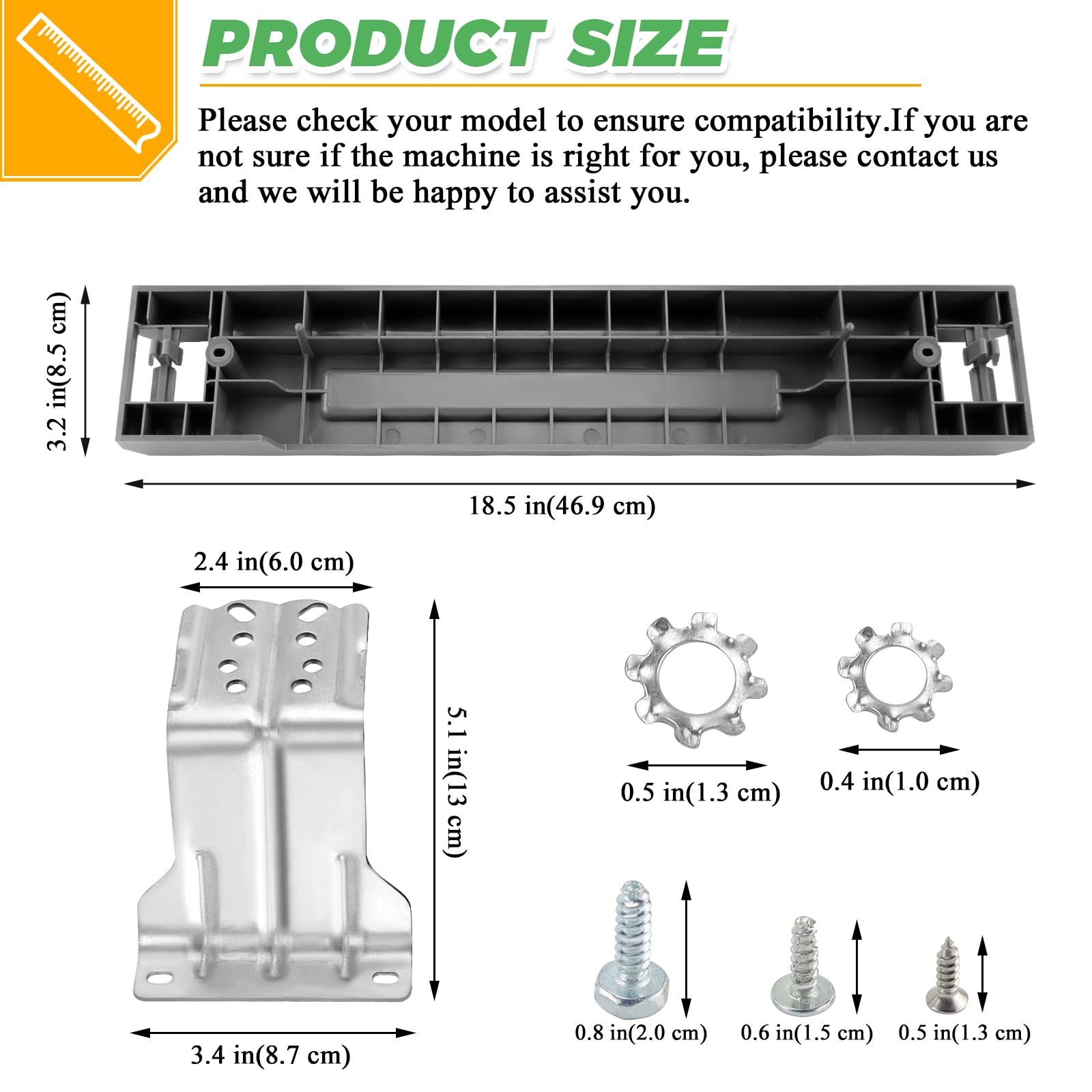 2024 UPGRADED SKK-7A SKK8K Stacking Kit Fit for Samsung Washer & Dryer 27 Inch Front Load Laundry by Techecook - Replace for SKK-7A SK-5A SK-5AXAA SKK-8K SKK8K