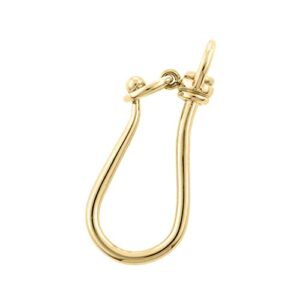 14k gold shepherds hook, gold shepherds, 14k shepherd earwires, gold enhancer charm holder, gold shepherd pendant, gold charm enhancer