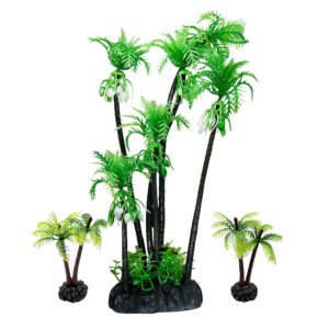 woohome miniature trees mixed model trees, model train scenery architecture trees fake trees for building model, model scenery with no bases for diy crafts (3 pcs)