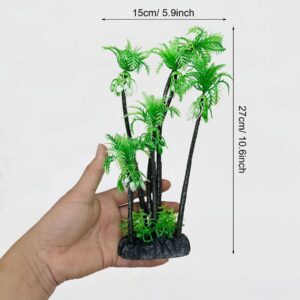 Woohome Miniature Trees Mixed Model Trees, Model Train Scenery Architecture Trees Fake Trees for Building Model, Model Scenery with No Bases for DIY Crafts (3 PCS)