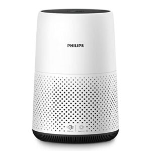 PHILIPS Air Purifier 800 Series, Purifies Rooms up to 698 sq ft (in 1h), 93 CMF Clean Air Rate (CADR), HEPA Filter, AHAM and Energy Star Certified, 99.99% allergen removal, AC0820/40, White