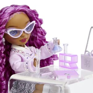 Rainbow High Lilac - Purple Fashion Doll in Fashionable Outfit, Glasses & 10+ Colorful Play Accessories. Gift for Kids 4-12 and Collectors.