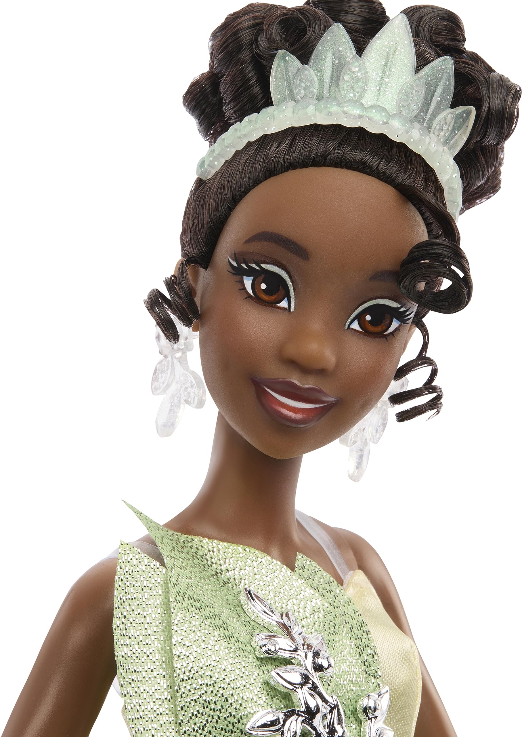 Mattel Disney Princess Toys, Collector Tiana Doll Celebrating Disney 100 Years of Wonder, Inspired by the Movie The Princess & The Frog