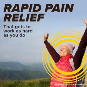 Bayer New Rapid Dissolvable Raspberry Flavor Powder Packs with Aspirin & Caffeine for Fast Acting Headache, Muscle and Body Pain Relief