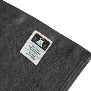 Towel and Linen Mart Grey Salon Towels, Pack of 12 (Not Bleach Proof, 16 x 27 Inches) Highly Absorbent Towels for Hand, Salon, Gym, Beauty, Spa, and Home Hair Care (Grey) 12 Pack