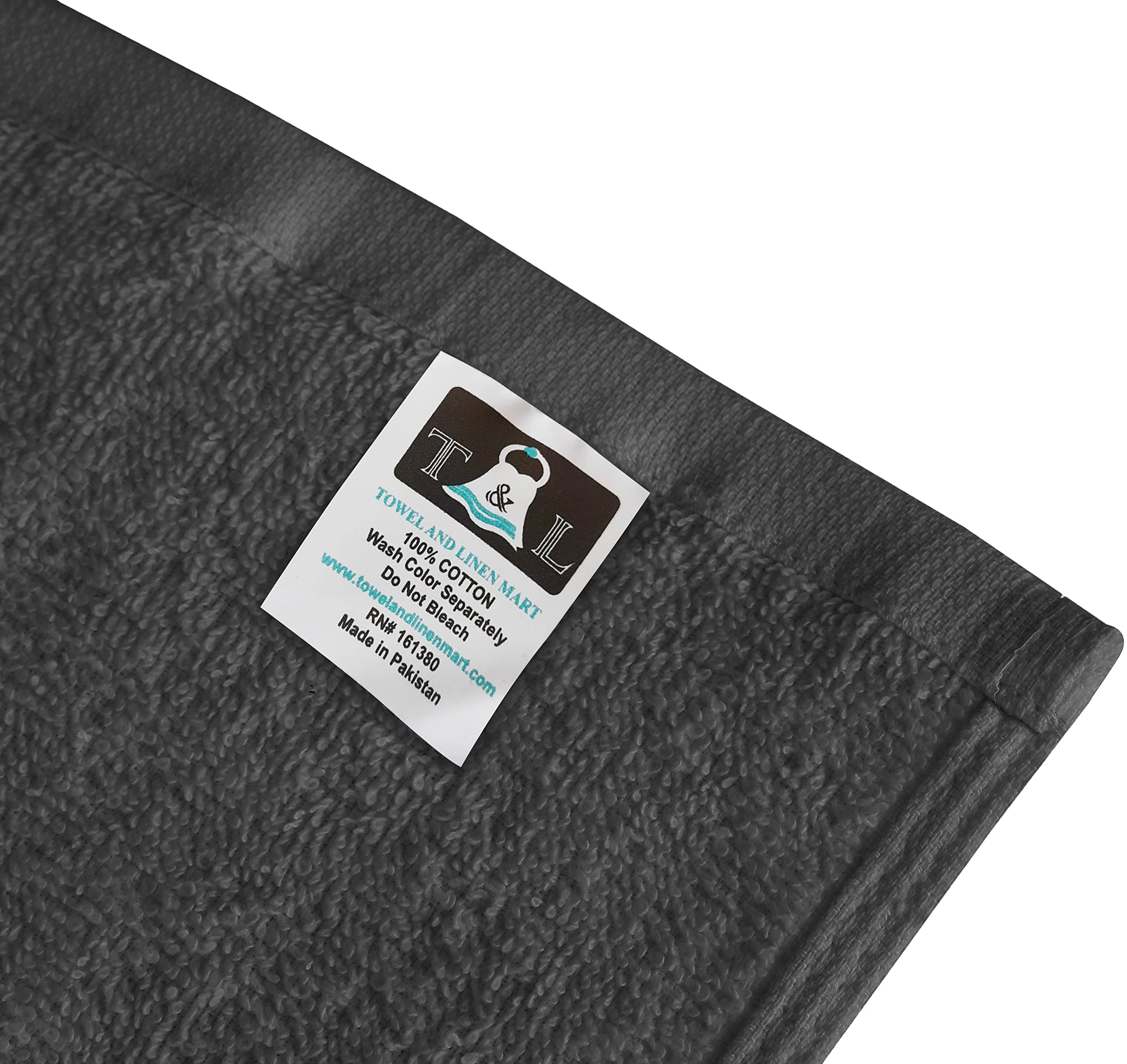 Towel and Linen Mart Grey Salon Towels, Pack of 12 (Not Bleach Proof, 16 x 27 Inches) Highly Absorbent Towels for Hand, Salon, Gym, Beauty, Spa, and Home Hair Care (Grey) 12 Pack