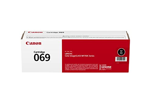 Canon 069 Black Toner Cartridge, Compatible to MF753Cdw, MF751Cdw and LBP674Cdw Printers