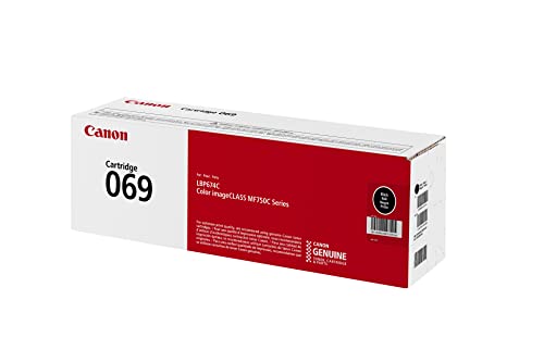 Canon 069 Black Toner Cartridge, Compatible to MF753Cdw, MF751Cdw and LBP674Cdw Printers