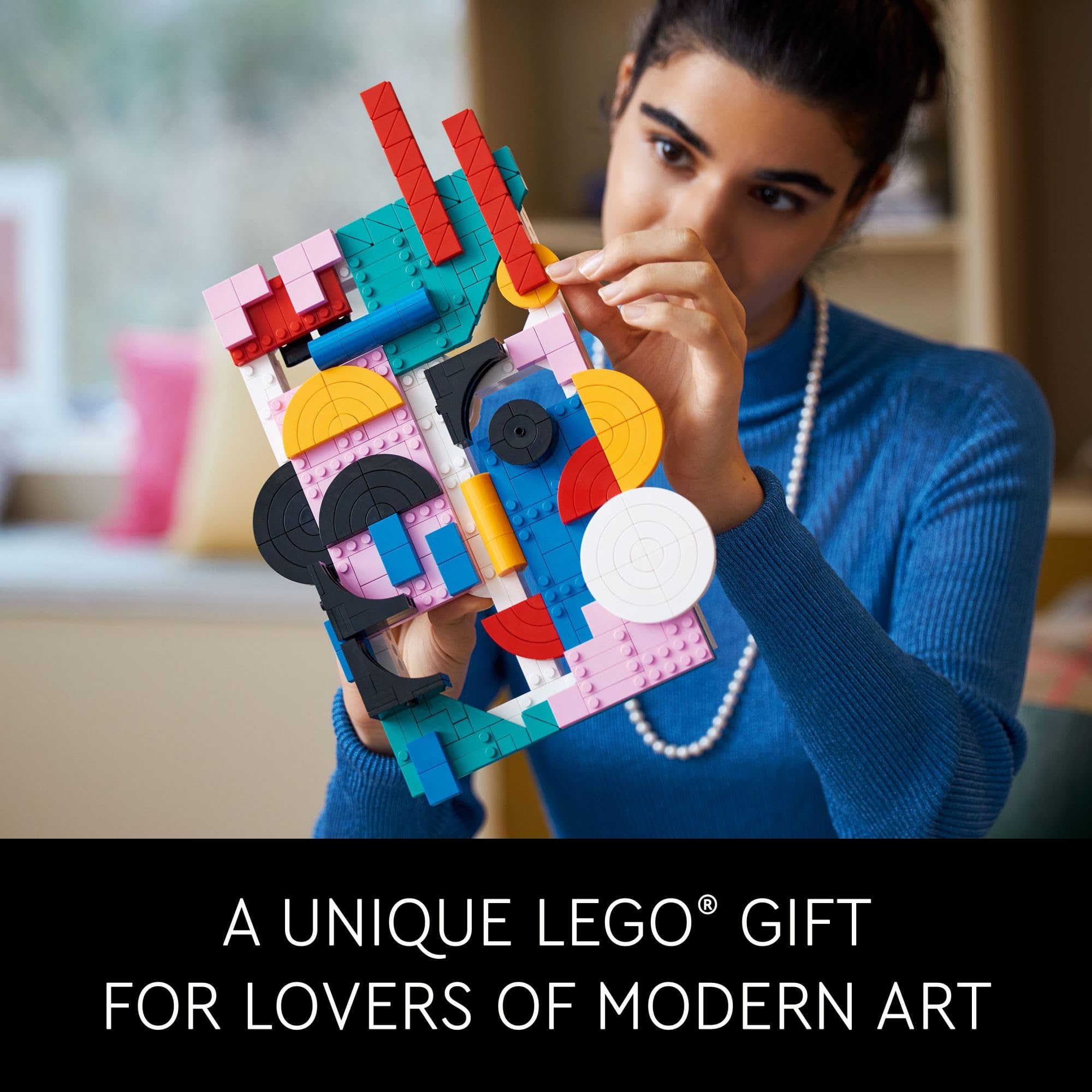 LEGO Art Modern Art 31210 Build & Display Home Décor Abstract Wall Art Kit, Birthday Gift Idea for Artistic People, Set for Teens or Adults Who Enjoy Craft Hobbies