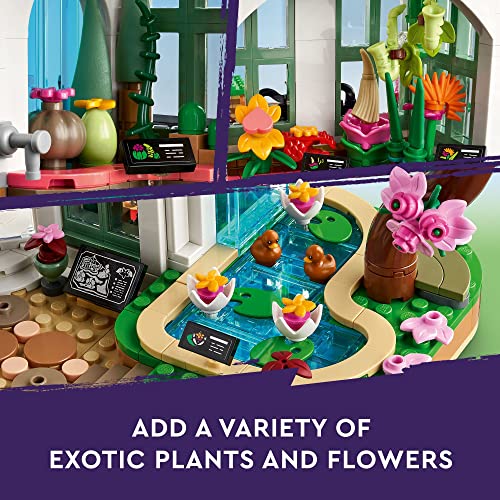 LEGO Friends Botanical Garden Building Toy Set, A Creative Project for Ages 12+, Build and Display a Detailed Greenhouse Scene, A Gift for Kids and Teens Who Love Flowers and Plants, 41757