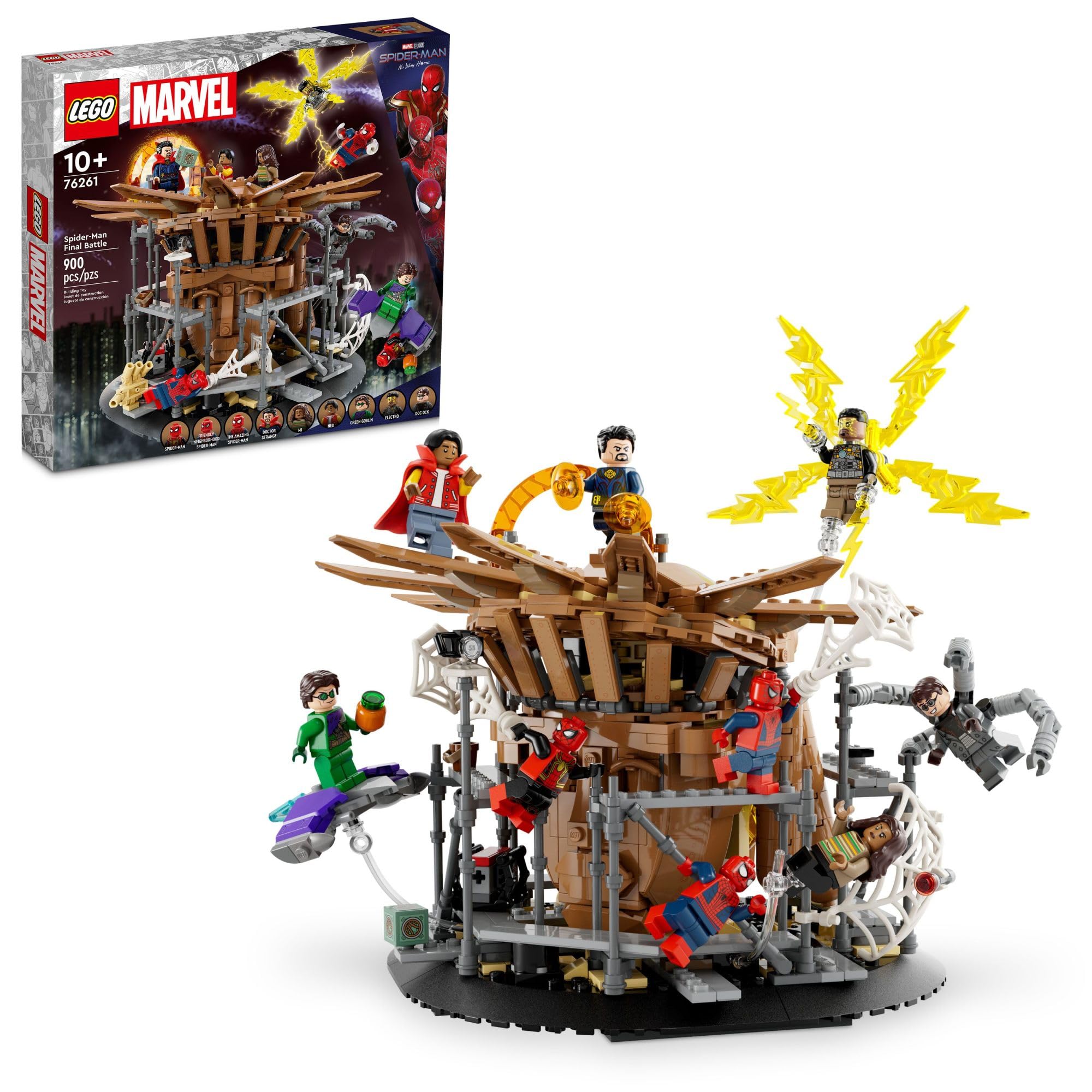 LEGO Marvel Spider-Man Final Battle Building Toy Set, Marvel Collectible Based on The Climax of The Spider-Man: No Way Home Movie, Spider-Man Day Gift, 76261