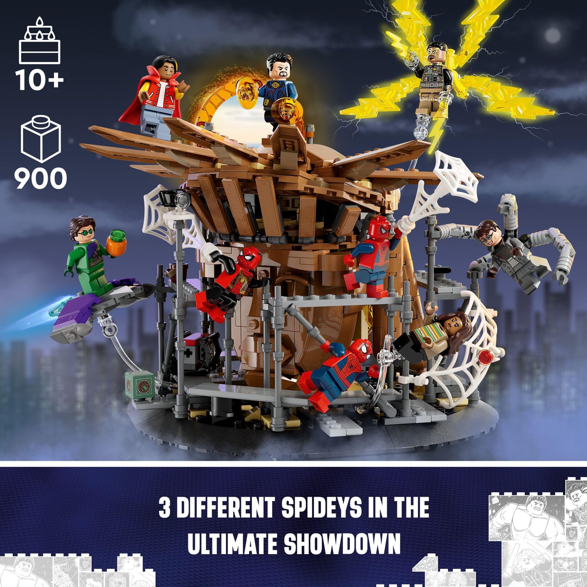 LEGO Marvel Spider-Man Final Battle Building Toy Set, Marvel Collectible Based on The Climax of The Spider-Man: No Way Home Movie, Spider-Man Day Gift, 76261