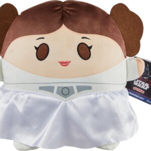 Star Wars Cuutopia Plush Princess Leia, Soft Rounded Pillow Doll, Collectible Toy Gift Inspired by the Fan-Favorite Character, 10-inch