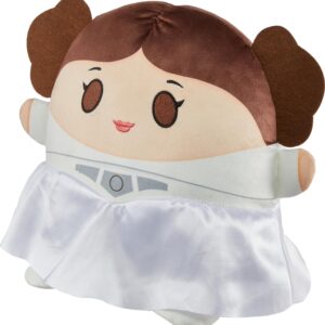 Star Wars Cuutopia Plush Princess Leia, Soft Rounded Pillow Doll, Collectible Toy Gift Inspired by the Fan-Favorite Character, 10-inch