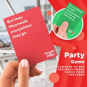 Bold. Smash or Pass: The Hilarious Game Night Adult Card Game - 3-20 Players - Fun Card Games and Party Card Game for Adults - Perfect for Girls Night, Bachelorette Party, or Strangers