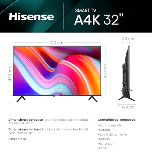 Hisense 32" Class A4 Series LED HD Smart Vidaa TV 32A4KV