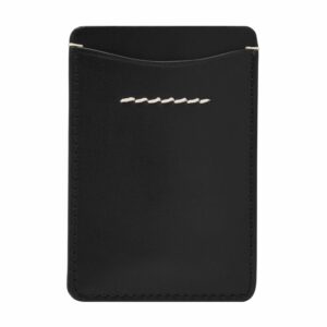 fossil men's westover leather slim minimalist card case sliding pocket wallet, black, (model: ml4585001)