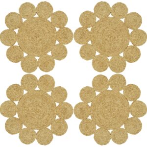 Round Jute Table Placemats (Set of 4)