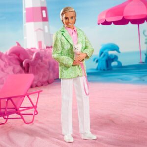 Barbie ''Sugar's Daddy'' Ken Doll in Pastel Suit with Dog - Limited Edition The Movie Doll (Exclusive), HPK06