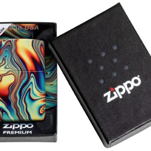 Zippo Colorful Swirl Design Glow in The Dark 540 Color Pocket Lighter