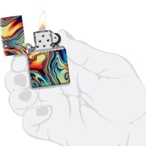 Zippo Colorful Swirl Design Glow in The Dark 540 Color Pocket Lighter