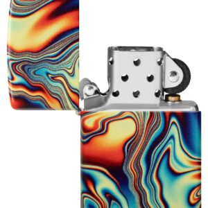 Zippo Colorful Swirl Design Glow in The Dark 540 Color Pocket Lighter