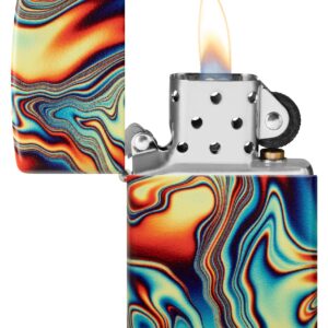 Zippo Colorful Swirl Design Glow in The Dark 540 Color Pocket Lighter