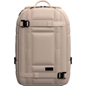 db journey ramverk backpack - travel backpack with laptop compartment for school, work, and gym, roller bag hook up