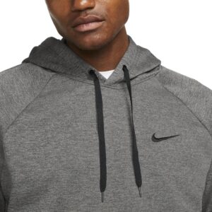 Nike Men's Therma Pullover Fitness Hoodie Carbon Heather/Black