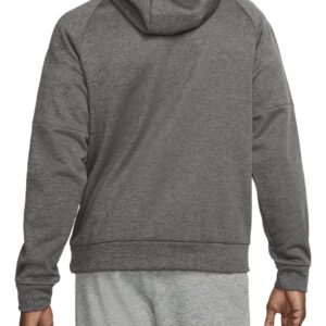 Nike Men's Therma Pullover Fitness Hoodie Carbon Heather/Black