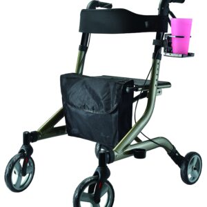 Freedom Easy to use Wheelchair/Walker Folding Cup Holder with Easy Universal Clamp