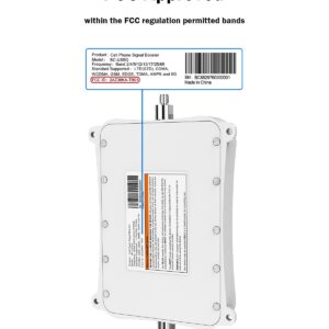 Mobile Signal Booster for Home Verizon, AT&T, US Cellular, T Mobile PCS 3G/4G/5G AWS LTE N2/N5/N12 Band 2/4/5/13/12/17 Cell Phone Signal Booster FCC Approved for All U.S. Carriers