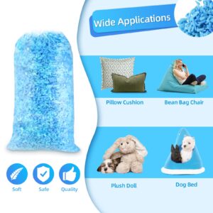 TBGENIUS 5lbs Bean Bag Filler, Shredded Memory Foam Filling for Bean Bag Chair, Dog Beds, Cushions Pillows, Added Gel Particles