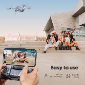 V11MINI Drone with Camera for Adults 4k, 60-Min Flight Time,Under 250g, 5GHz Wi-Fi Transmission,GPS Auto Return,Waypoints,Follow Me,Circle Fly,Mini Drones for Adults,Easy to Fly Gift for Beginner