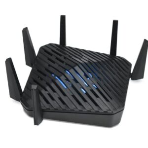 Acer Predator Connect W6 Wi-Fi 6E Gaming Router | Hybrid QoS Compatible with Intel Killer Prioritization Engine | Tri-Band AXE7800 2.4GHz/5GHz/6GHz | Gigabit Router | Lifetime Internet Security