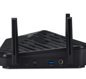 Acer Predator Connect W6 Wi-Fi 6E Gaming Router | Hybrid QoS Compatible with Intel Killer Prioritization Engine | Tri-Band AXE7800 2.4GHz/5GHz/6GHz | Gigabit Router | Lifetime Internet Security