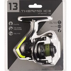 13 FISHING - Thermo Ice - Ice Fishing Spinning Reel - TI4-CP, Black