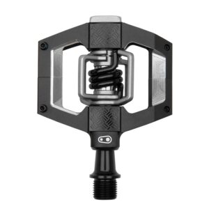 crankbrothers mallet trail mountain bike pedals - black/black spring - mtb enduro xc trail optimized platform - clip-in system pair of bicycle mountain bike pedals (cleats included)