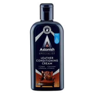 Astonish Specialist Furniture and Carpet Cleaner Bundle - Includes Carpet, Chair and Upholstery Deep Cleaning Fabric Spray (750ml) & Leather Conditioning Cream for Leather Goods and Furniture (250ml)