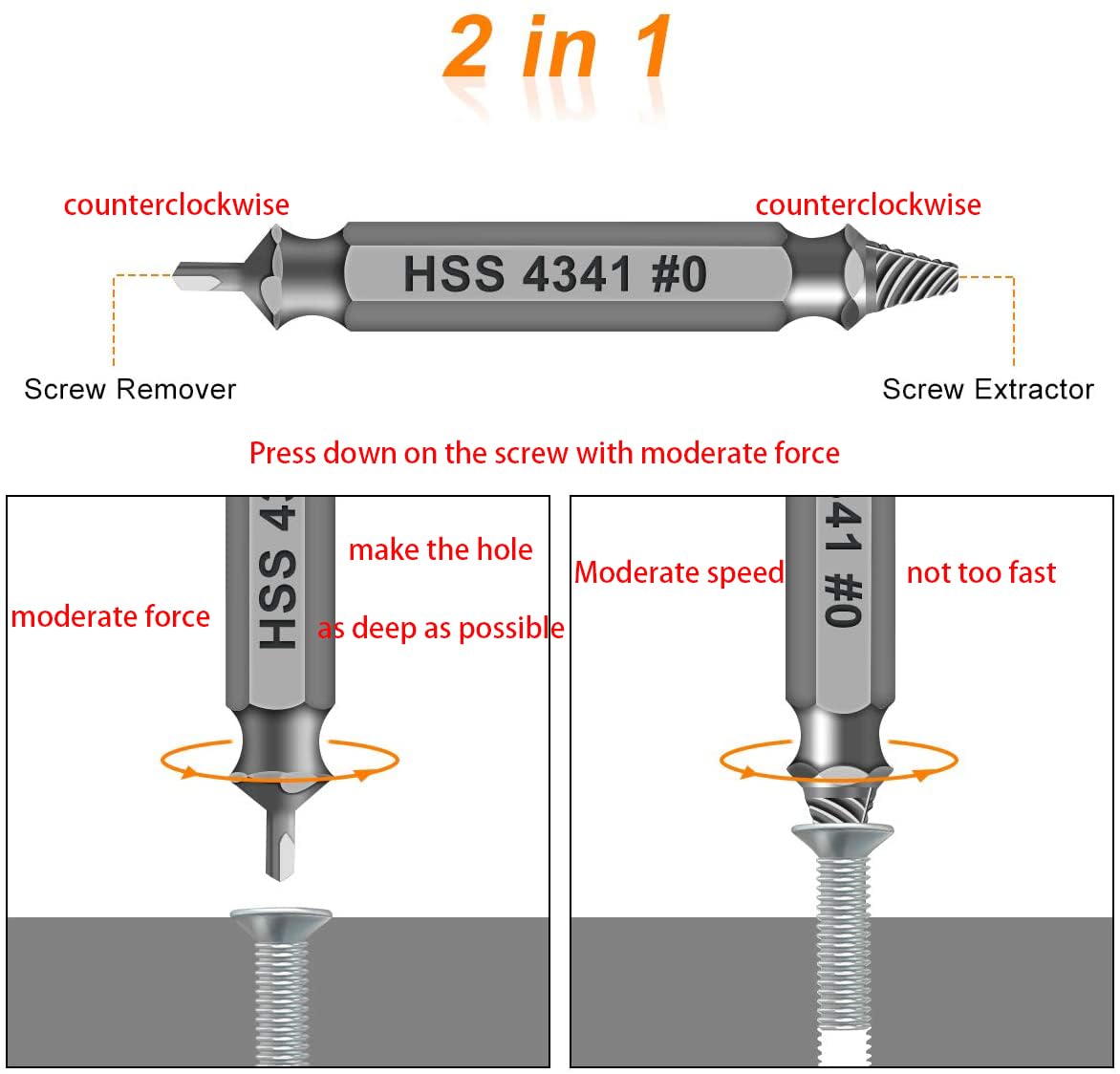 Gifts for Men,Damaged Screw Extractor Set-Christmas Stocking Stuffers for Adults Men Him,Mens Gifts,Husband,Stripped Screws Nuts & Bolts Drill Bit Tools for Easy Removal of Rusty Broken Hardware Gifts