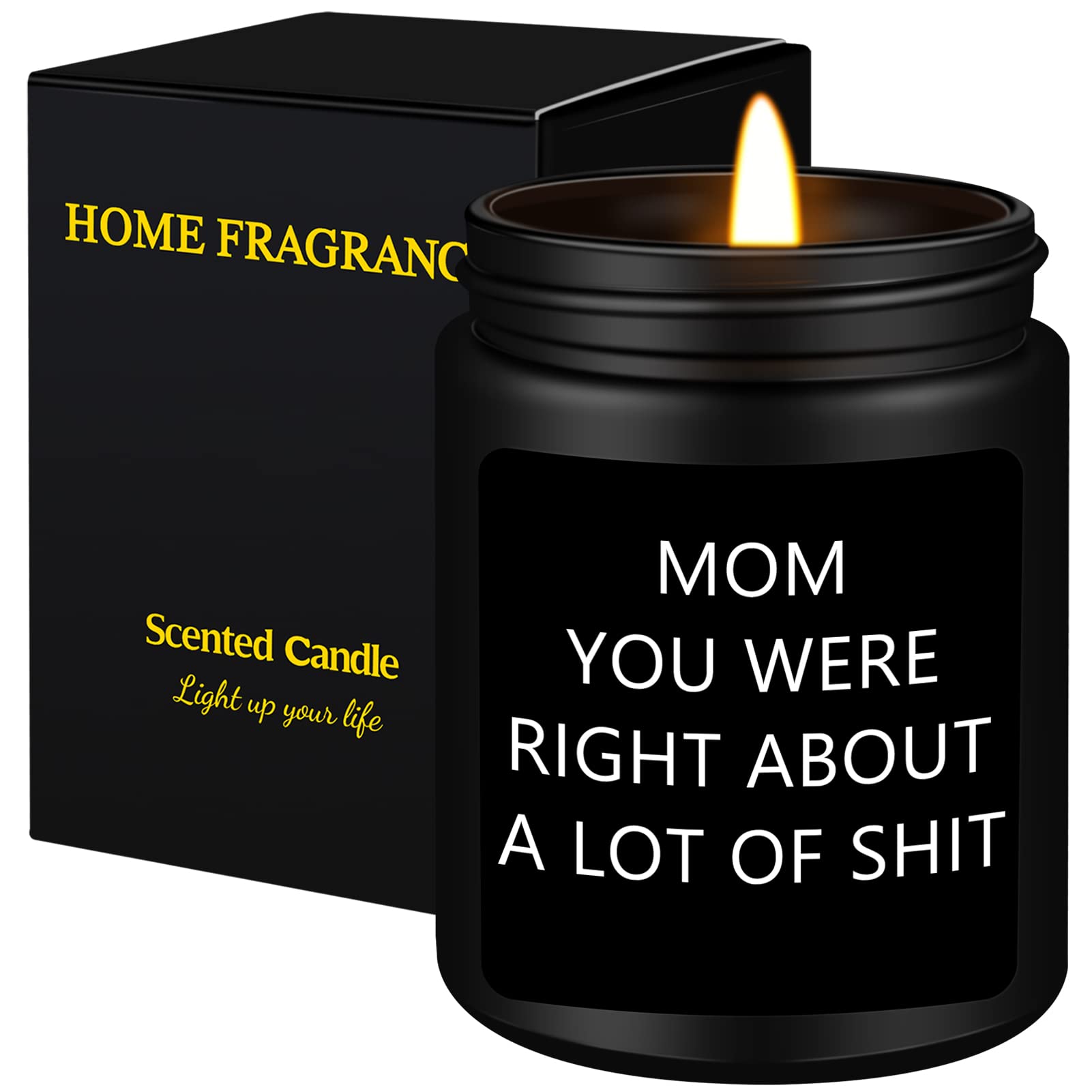 Homsolver Birthday Gifts for Mom, Mom Gifts from Daughter and Son, Mothers Day, Birthday, Thanksgiving Day, Christmas Gifts for Mom, Best Mom Ever Gifts, Funny Romance Candles Gifts for Mom