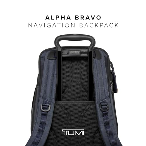 TUMI - Alpha Bravo Navigation Backpack - Everyday Travel Backpack - Fits Up to 15" Laptop - 16.0" X 14.0" X 7.3" - Midnight Navy/Khaki