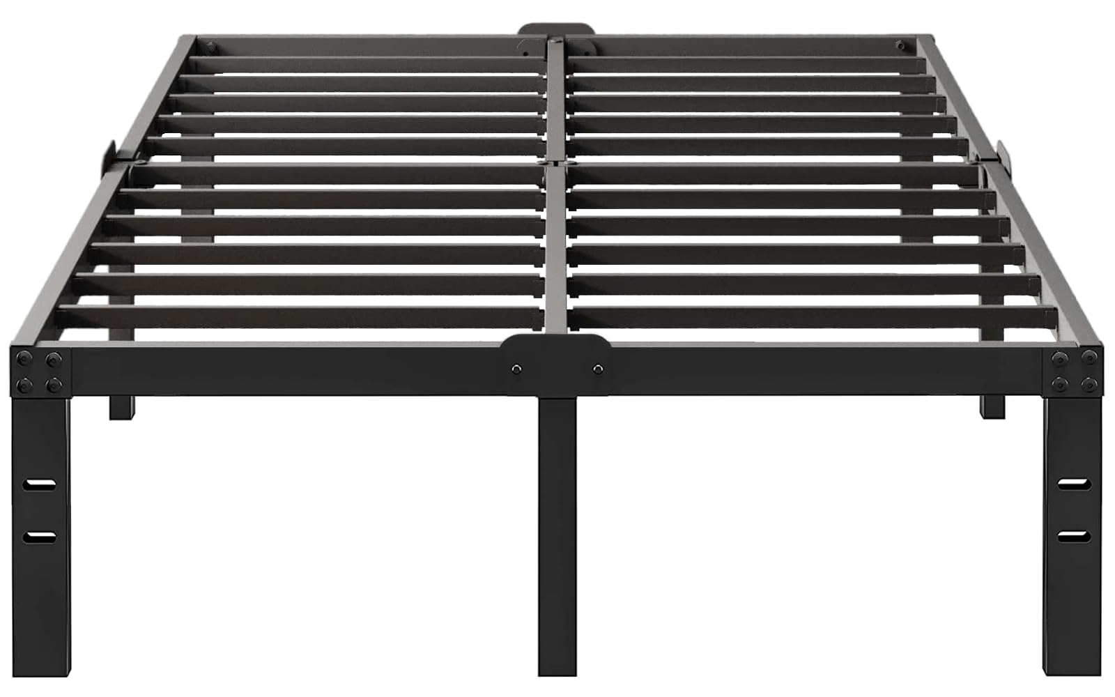 LIJQCI 14 Inch Full Size Bed Frame 3000 lbs Heavy Duty Metal Platform Mattress Foundation No Spring Needed Full Size Bed Frames Easy Assembly, Black