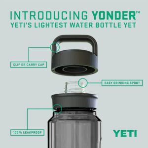 YETI Yonder 1L/34 oz Water Bottle with Yonder Chug Cap, Charcoal